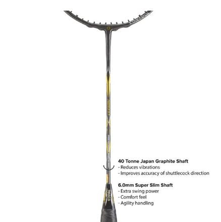 Apacs Fantala 6.0 Control Badminton Racket – Black/Gold 5U