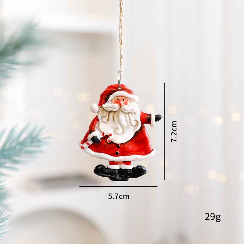 Christmas Decorations Elderly Snowman Gingerbread Man Small Pendant