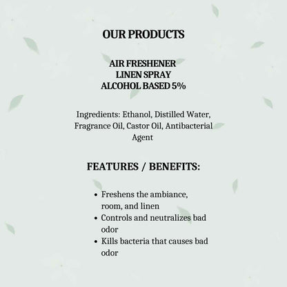 Kalmist Citrus & Bloom Air Freshener, Tropical Fruits, Floral Jasmine, Musk, Amber, Vanilla Notes, Clear Liquid, 150ml