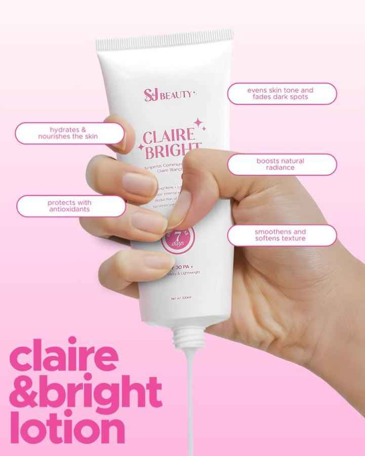 S and J Beauty Claire and Bright Lotion - Brightening Skincare | Uptrader
