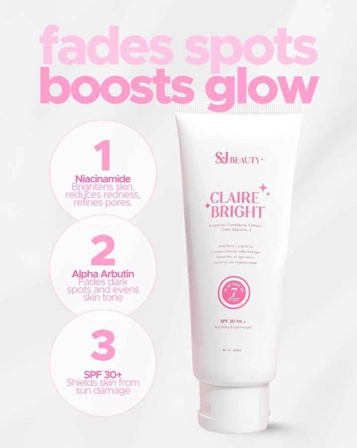 S and J Beauty Claire and Bright Lotion - Brightening Skincare | Uptrader