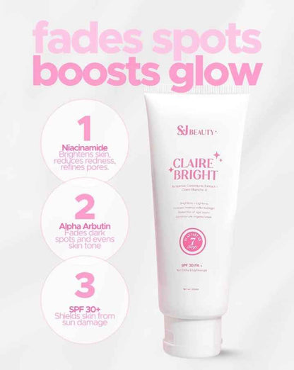 S and J Beauty Claire and Bright Lotion - Brightening Skincare | Uptrader