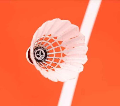 Victor Carbonsonic/New Carbon Sonic Pro Shuttlecock – 12 Synthetic Carbon-Fiber Shuttlecocks, Feather-Feel, Durable Flight