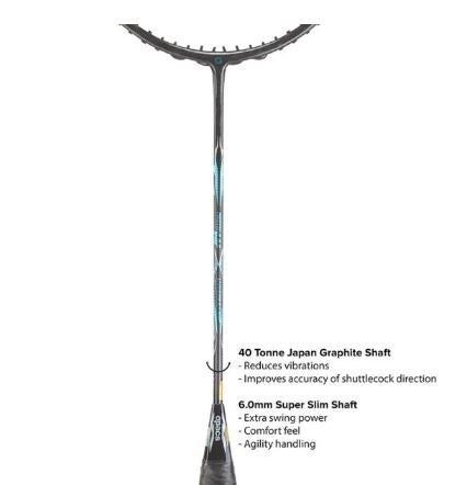 Apacs Fantala 6.0 Speed Badminton Racket, Black/Blue, 5U